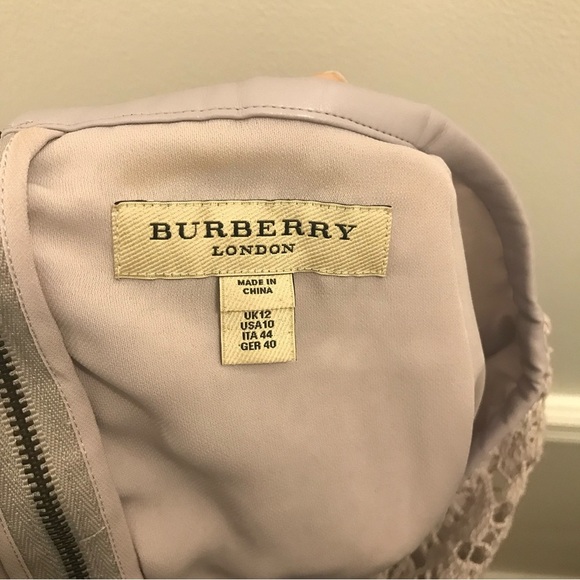 Burberry Crochet Lace Pencil Skirt 10 purple lavender - Picture 13 of 16